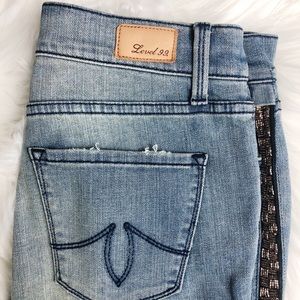 Level 99 Jeans with beads. (Anthropology) Size 26